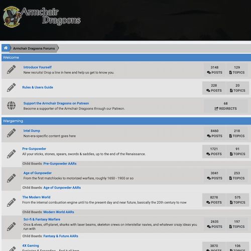 The Armchair Dragoons Forums