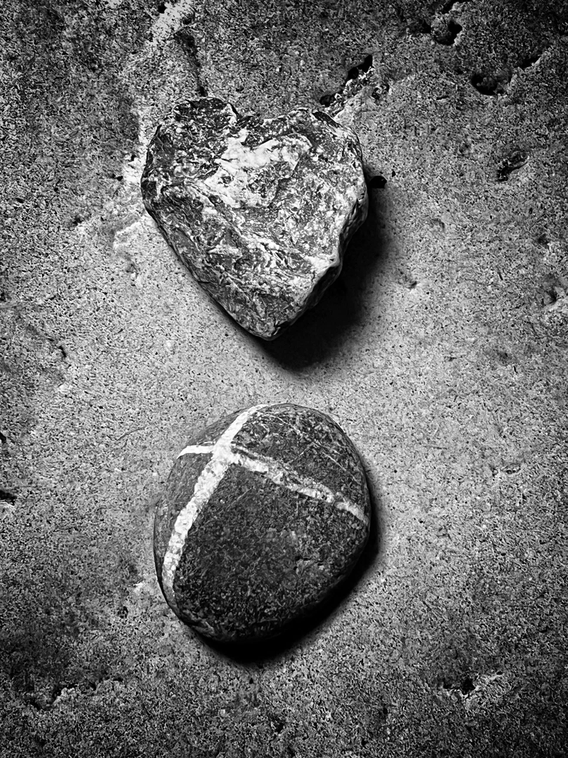 Heart shaped stone