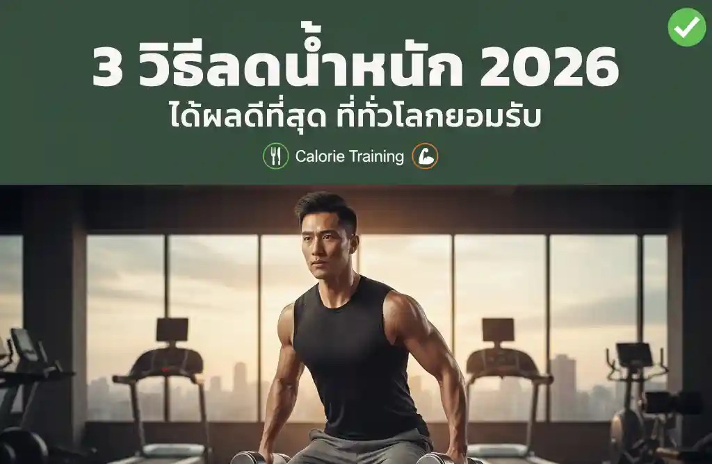 3 วิธีลดน้ำหนัก 2026
