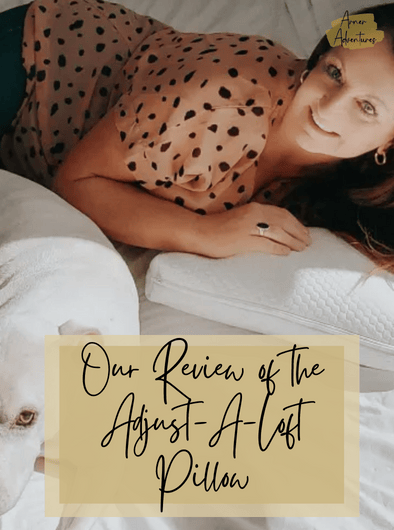 adjust a loft pillow review woman and dog