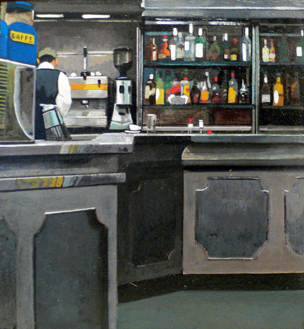 Caffè | huile sur panneau | 27x25cm | 2008