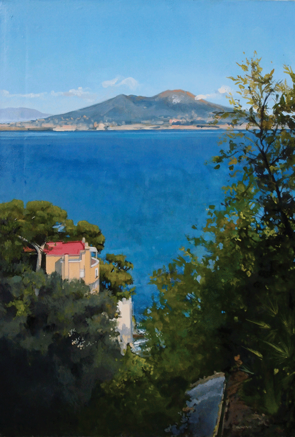 Vesuvio e villa | huile sur toile | 50x35cm | 2012