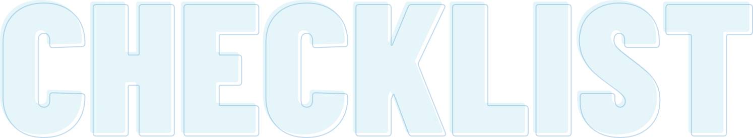 Checklist