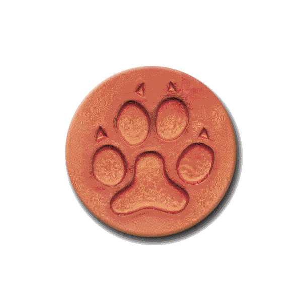 Casting mold - paw print