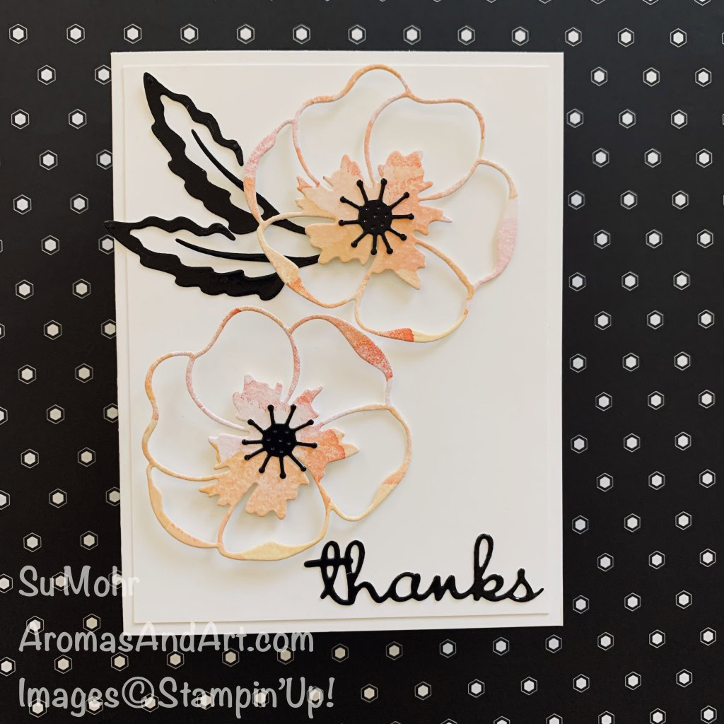 By Su Mohr; Click READ or VISIT to go to my blog for details! Featuring:Painted Poppies Stamp Set, Poppy Moments Dies, Well Written Dies, Black Foil Paper; #paintedpoppies #poppymoments #poppies #poppiesoncards #flowersoncards #blackfoil #wellwritten #handmadecards #handcrafted #diy #cardmaking #papercrafting #stampinup #2020minicatalog