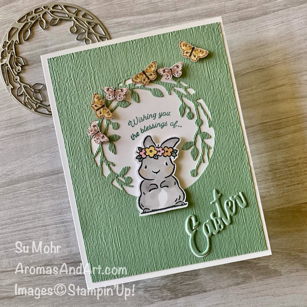 By Su Mohr for Pals Blog Hop; Springtime Joy Stamp Set, Gift Of Hope Stamp Set, Birds & More Dies, Word Wishes Dies, Subtle Textured embossing, Butterfly Bijou Designer Paper; #eastercards #easterbunny #springtimejoy #birds&more #eastercards #butterfliesoncards #handmadecards #handcrafted #diy #cardmaking #papercrafting