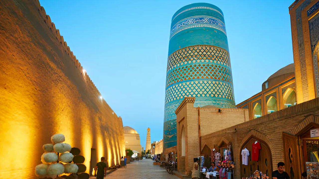 Khiva city tour — explore the ancient Ichan Kala fortress, oriental bazaars and unique Islamic architecture of Uzbekistan Экскурсия по Хиве — исследование древней крепости Ичан-Кала, восточных базаров и уникальной исламской архитектуры Узбекистана