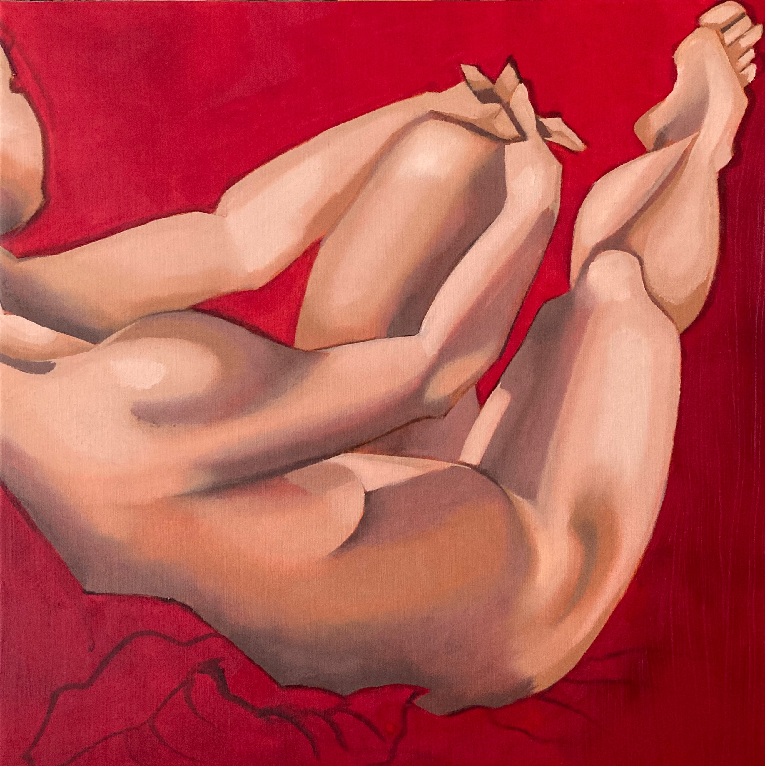 Model Study Red 2 by Tarja Laine