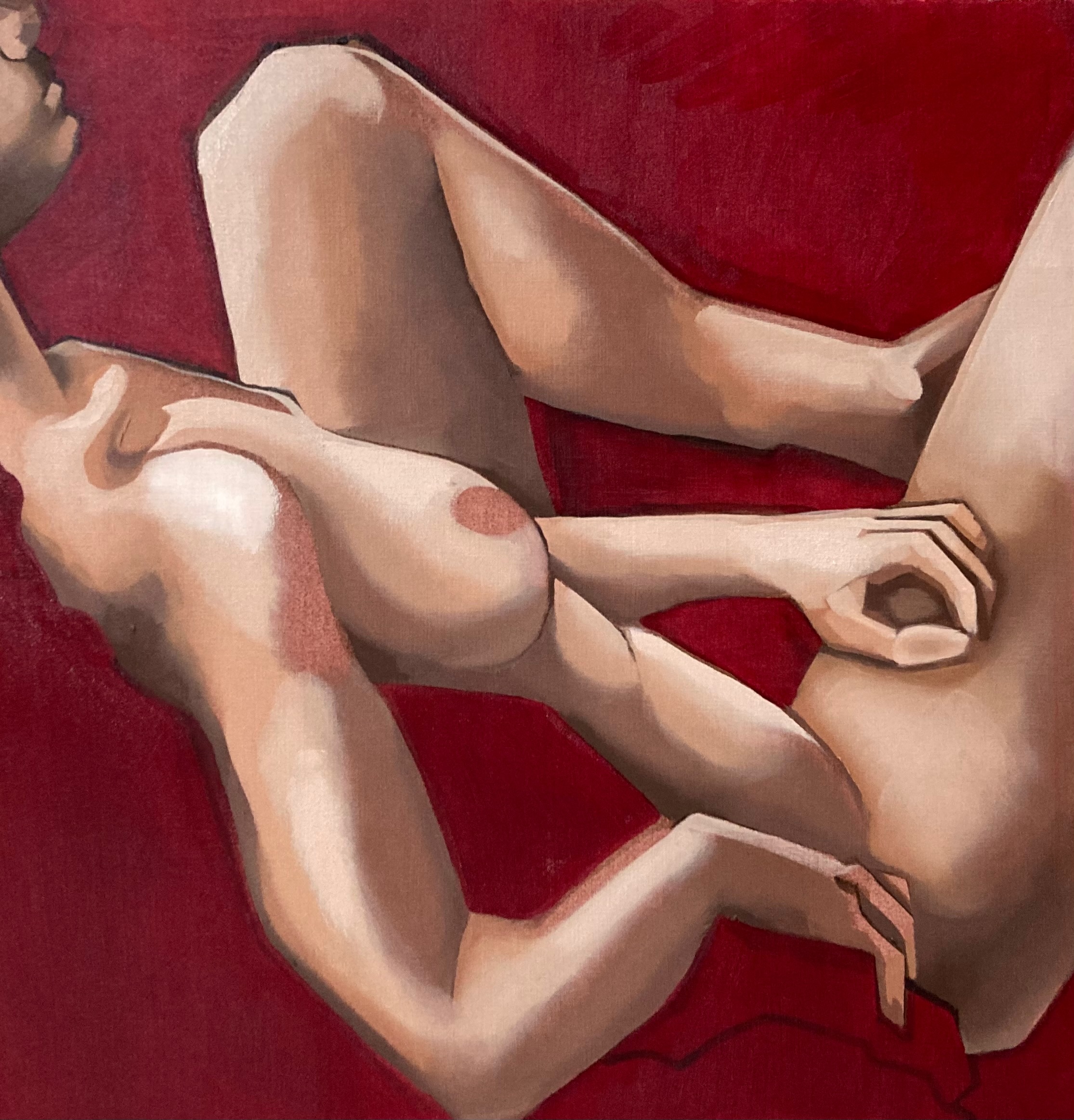 Model Study Red by Tarja Laine