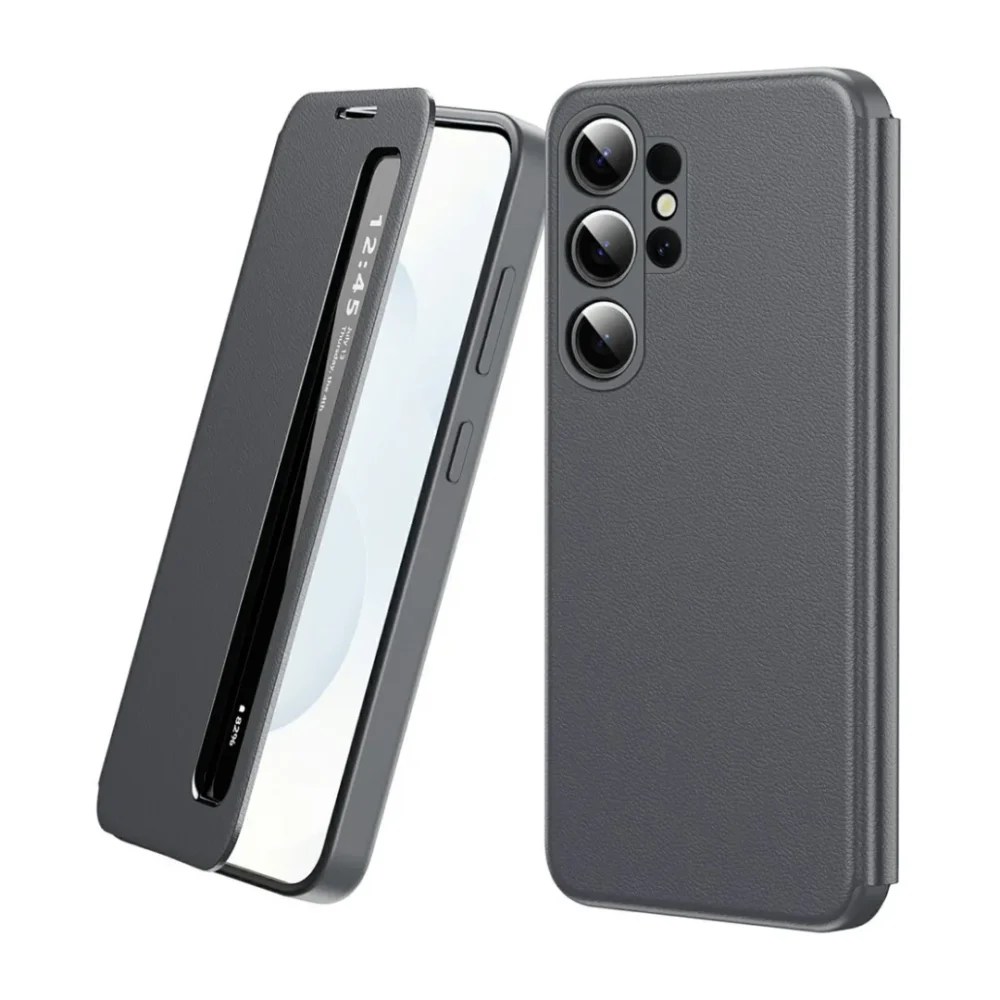 Samsung Galaxy S26 Ultra Smart View Window Case With IC Chip PU Aaav