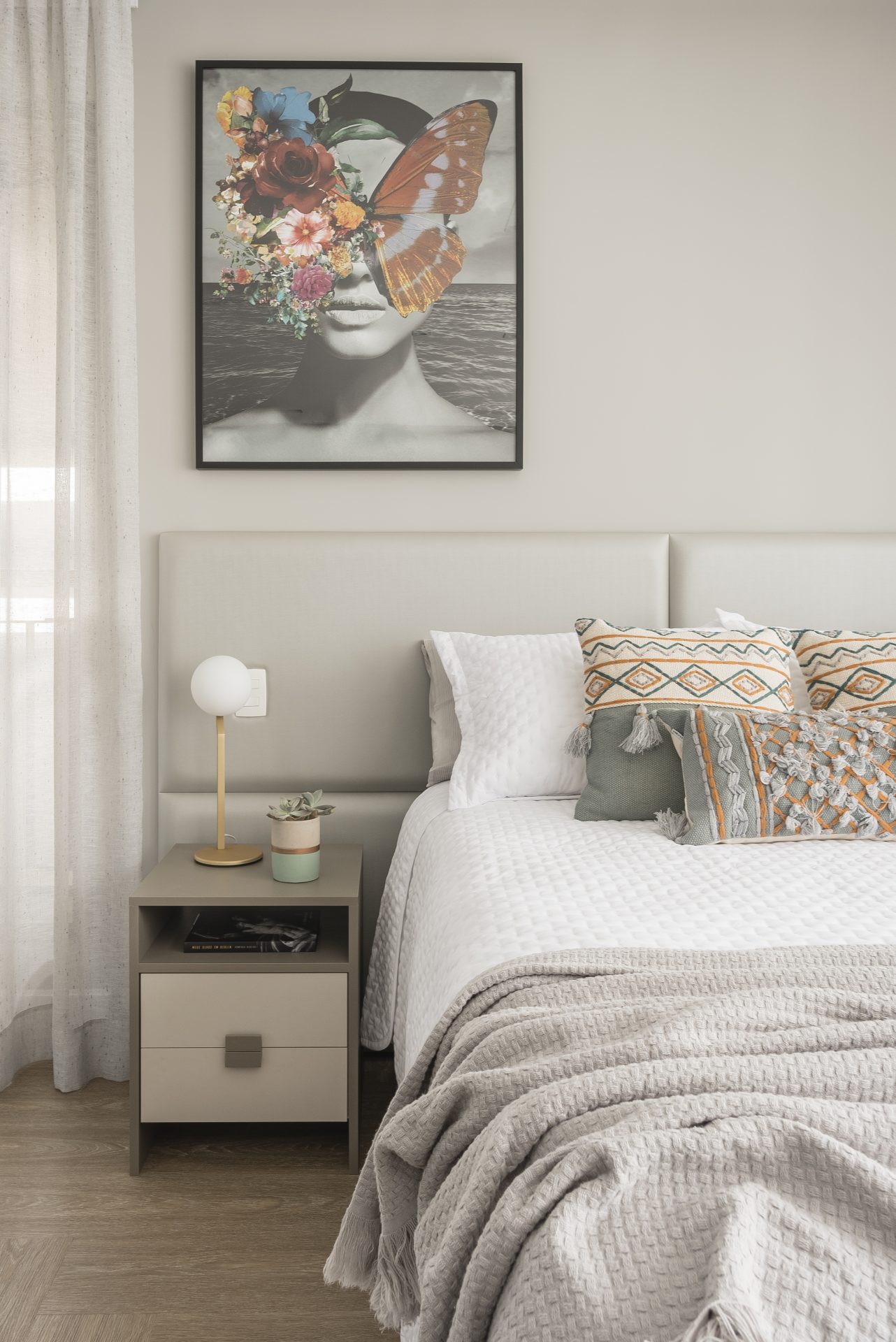 Detalhe da cama.
