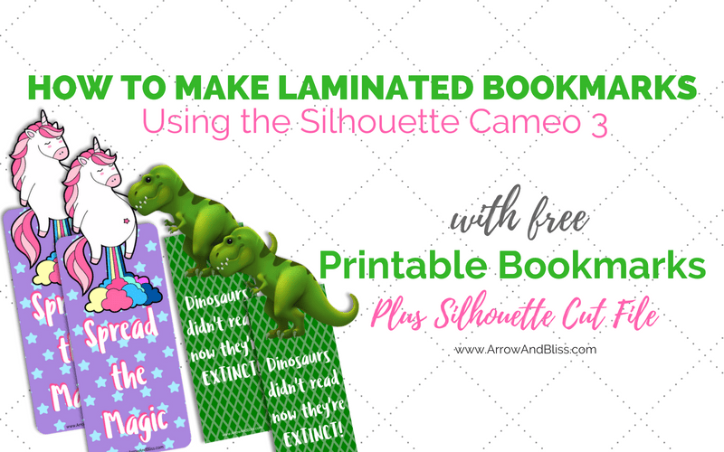 How to Make Laminated Bookmarks- With Free Printable Bookmarks and Cutting File