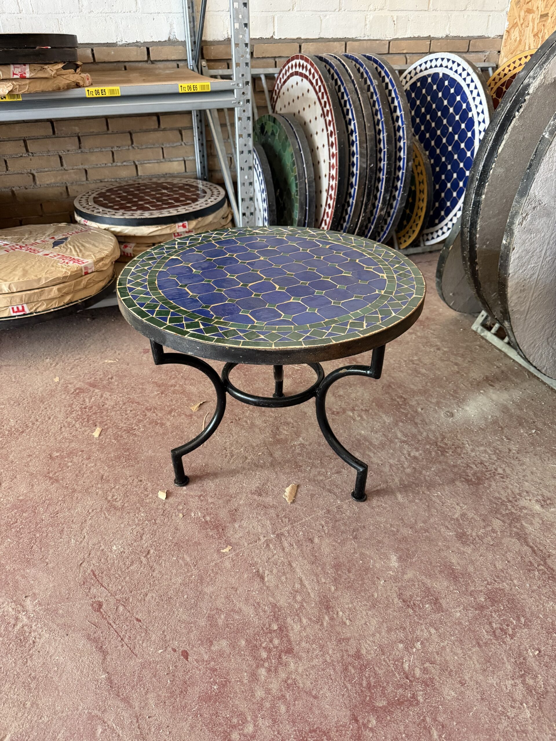 Alternative view of 03A 60cm mozaiektafel simple Blauw/Groen