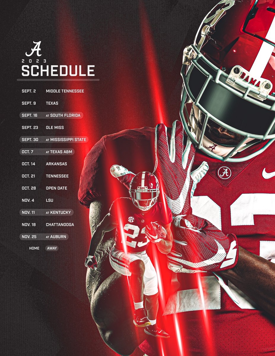 Printable Schedule Alabama Football Free Printable Schedule 2026 Mark Your Rolltide 