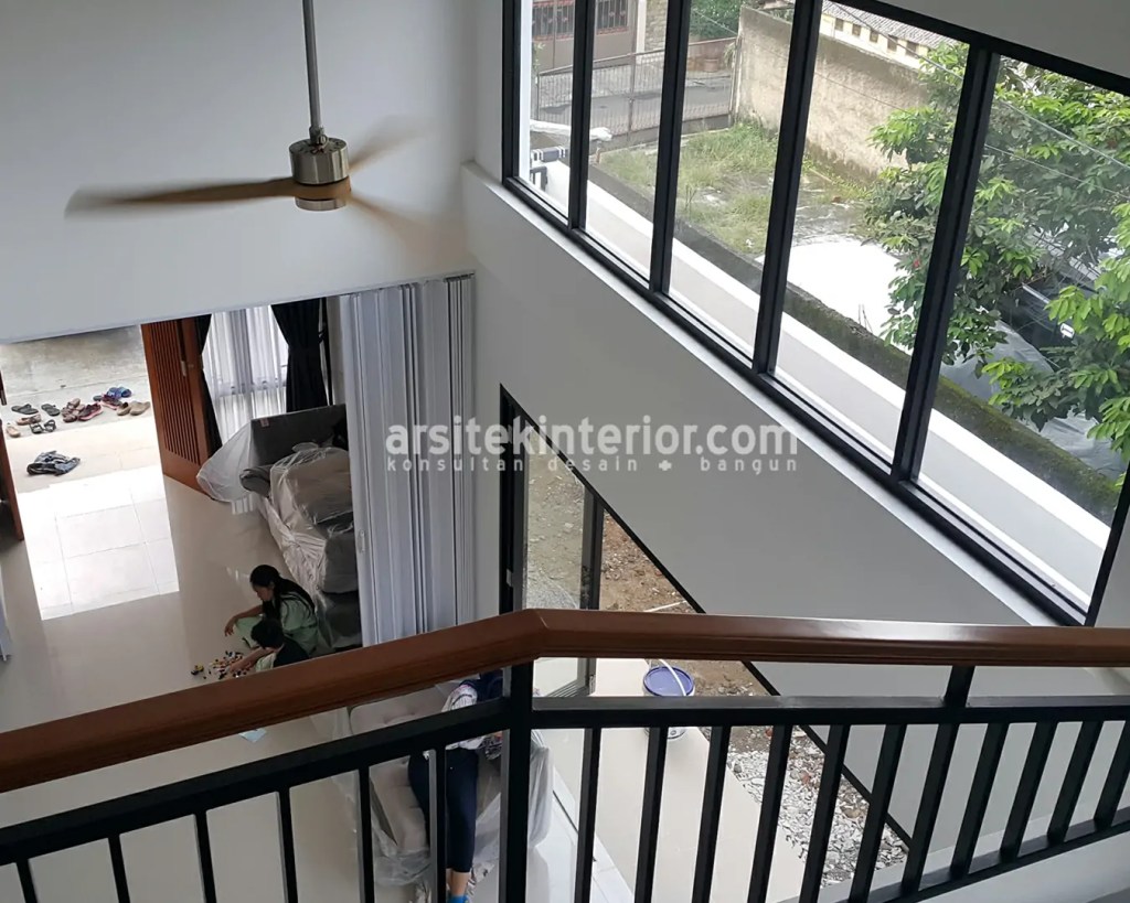 Desain rumah minimalis kemuning pasar minggu jakarta selatan, desain rumah di dalam gang