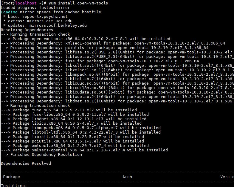 OpenVMTools on CentOS 7 Install Computer How To