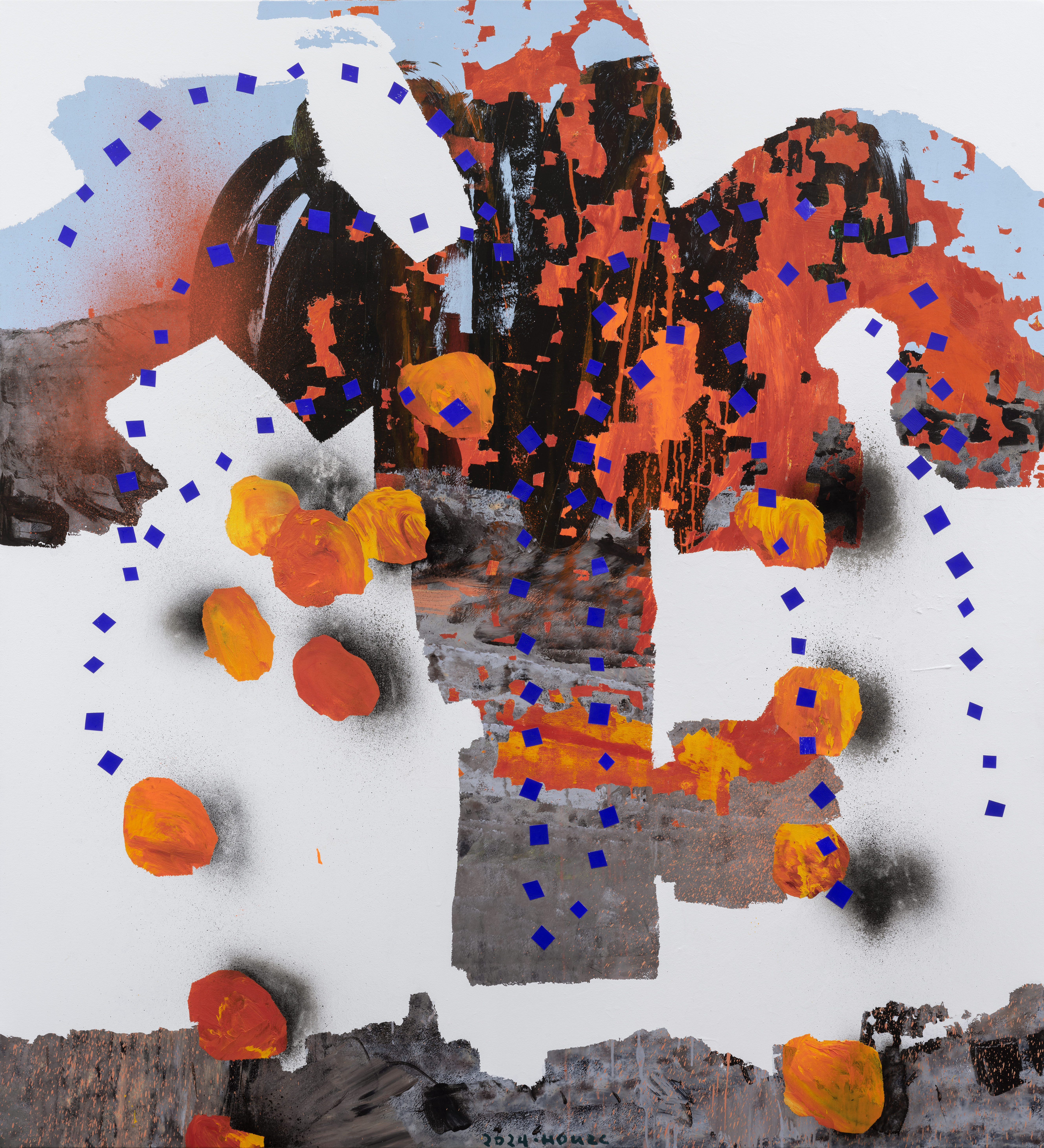 Dive Into Chromatic Density And Spatial Ambiguity in Hou Zichao's
