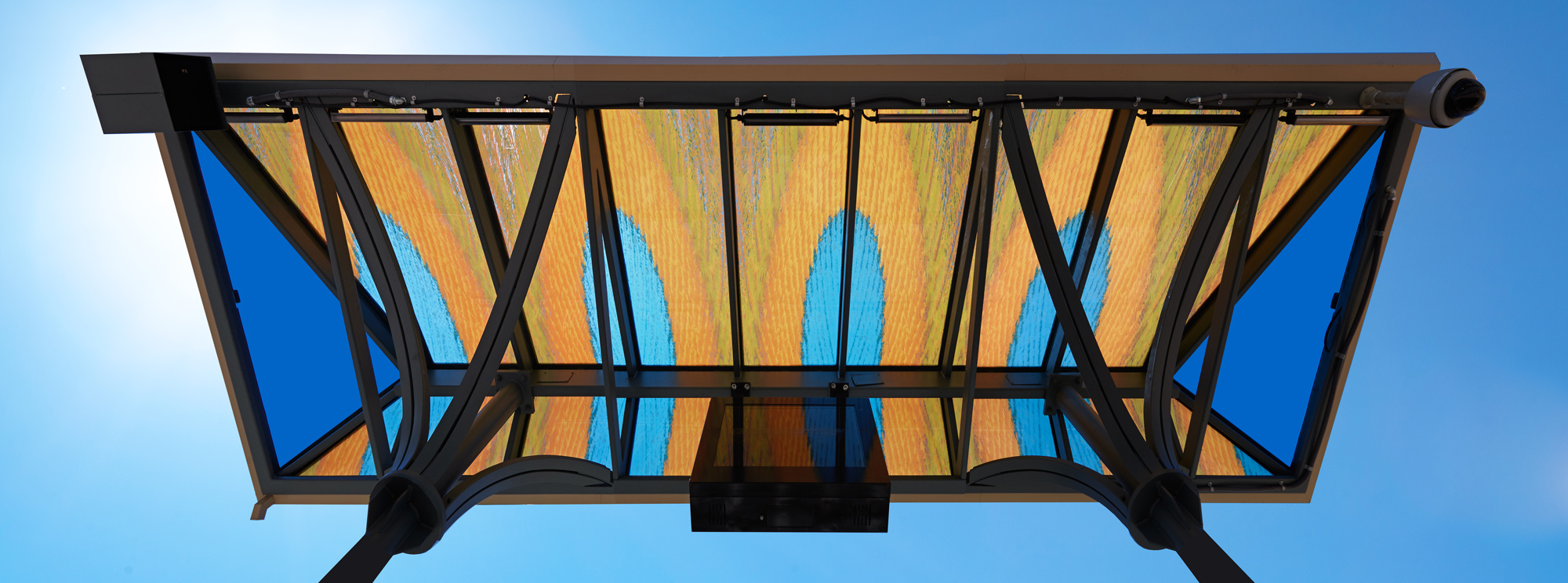 View of art above platform.