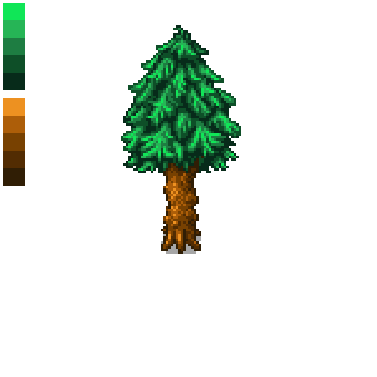Pixilart Stardew Valley Pine Tree By Teenie T