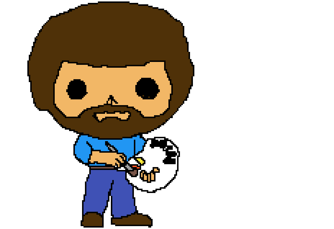 Painter and instructor steve ross is now able to teach others, but he doesn't control father bob ross' work or likeness. Pixilart Bob Ross By Uphawuarmy