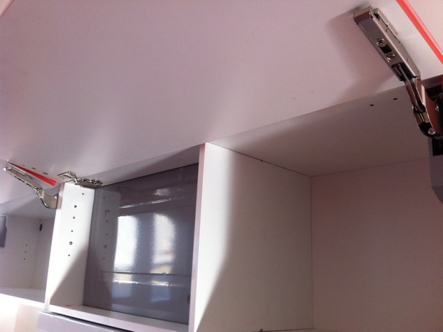 détail cusine orange brillant