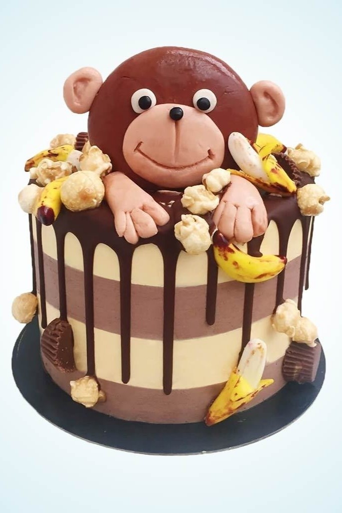 Marcel the Monkey Birthday Cake