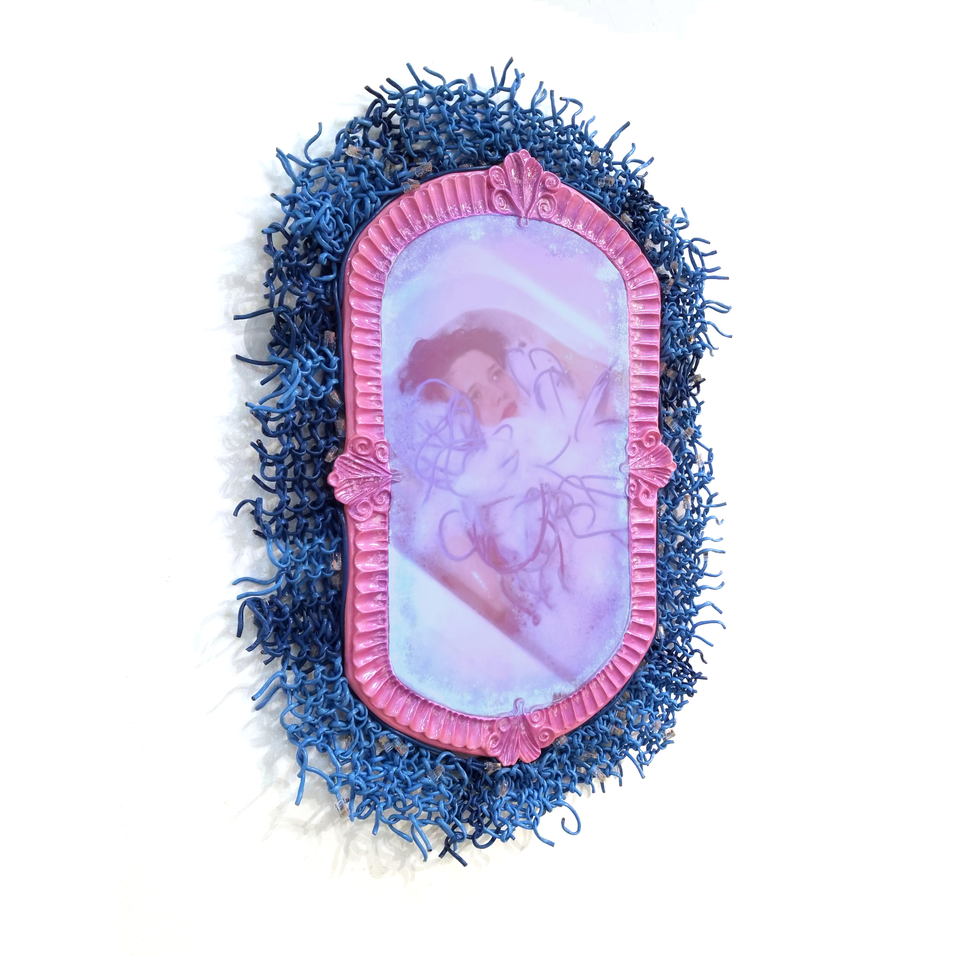 This work has video projected on it. All videos can be found on my website: ricecakesart.com 