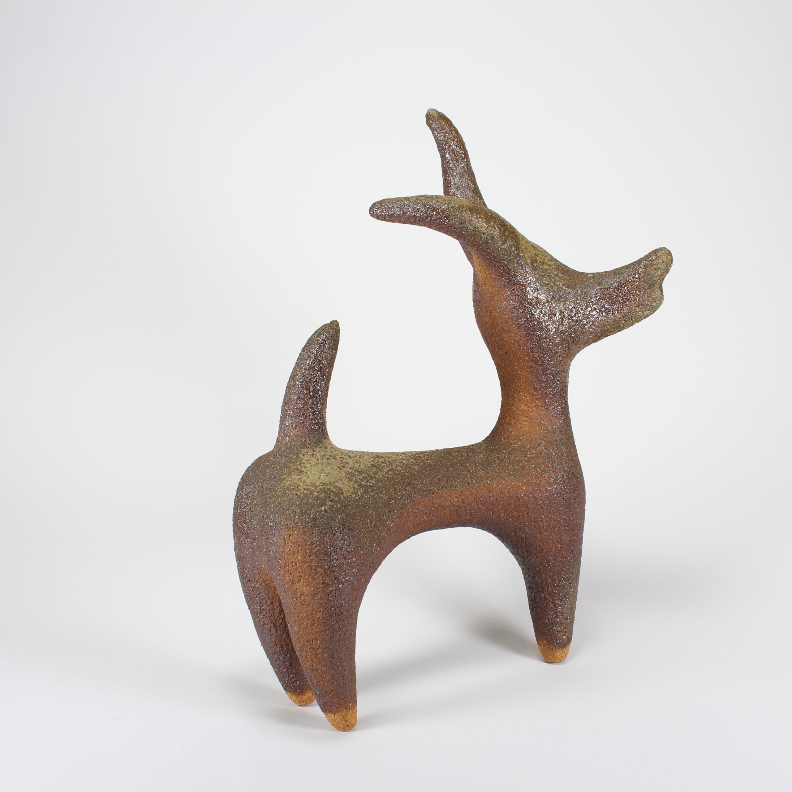 coil-built stoneware wood ash, Helmer flashing slip, mineral oil