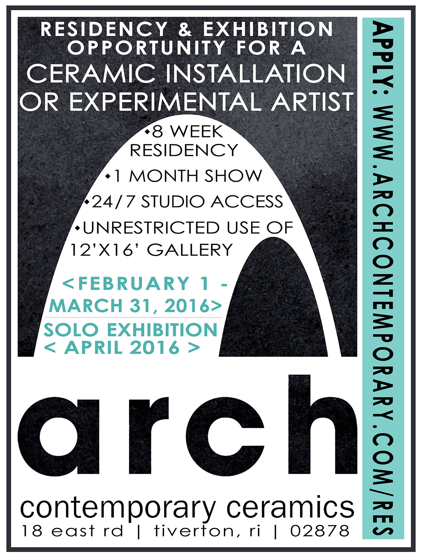Residency / Exhibition Opportunity Arch Contemporary Ceramics