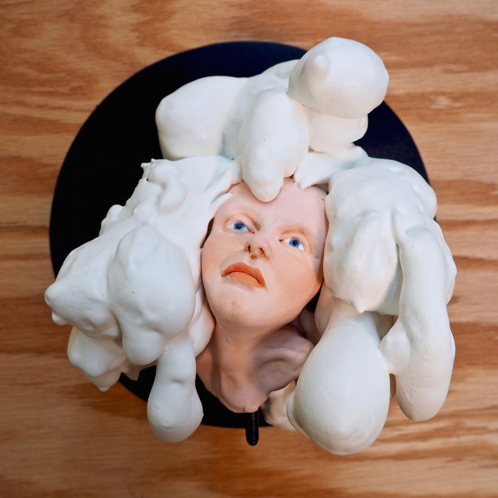 2016. 8x8x6.5. Clay and mixed media.