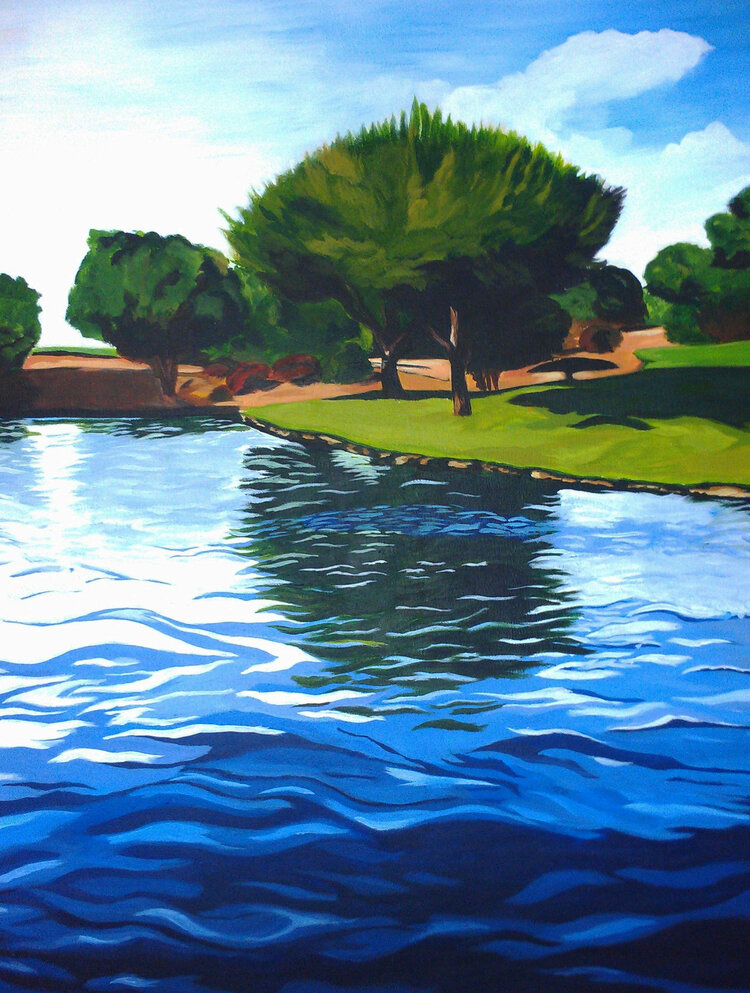 Acrylic painting of arizona
