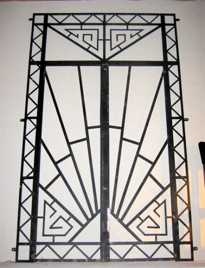 Small accent furniture can make one amazing surface in your living room by sydney wasserman what do you need a coffee table for? 1930s Art Deco Wrought Iron Double Entry Door | Sold Items