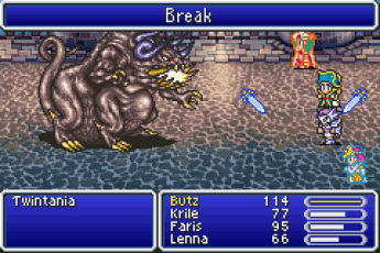 FFV Battle HUD