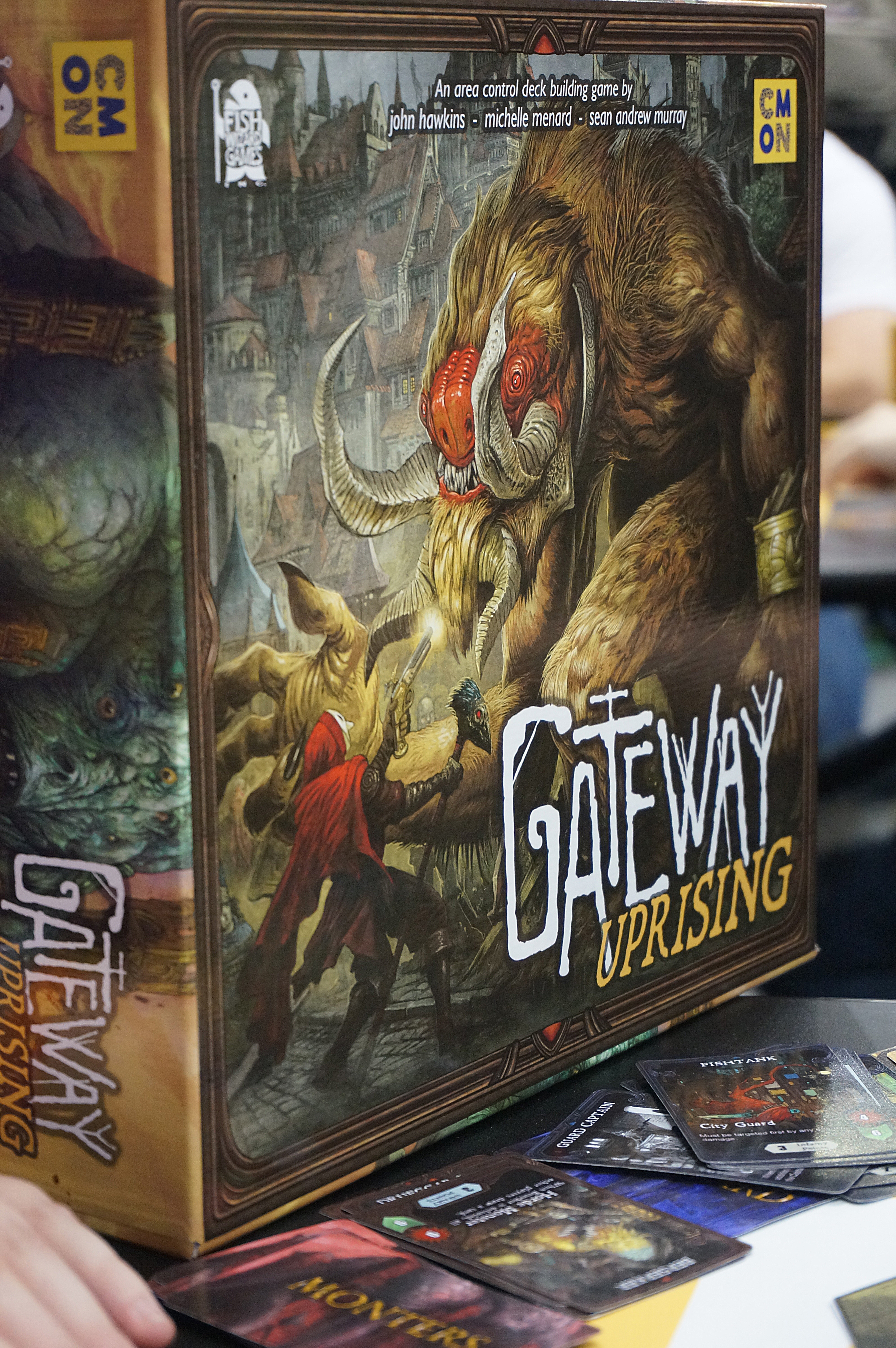 The box. It's big. Also disregard the pile of "Monters" cards. Whoops.