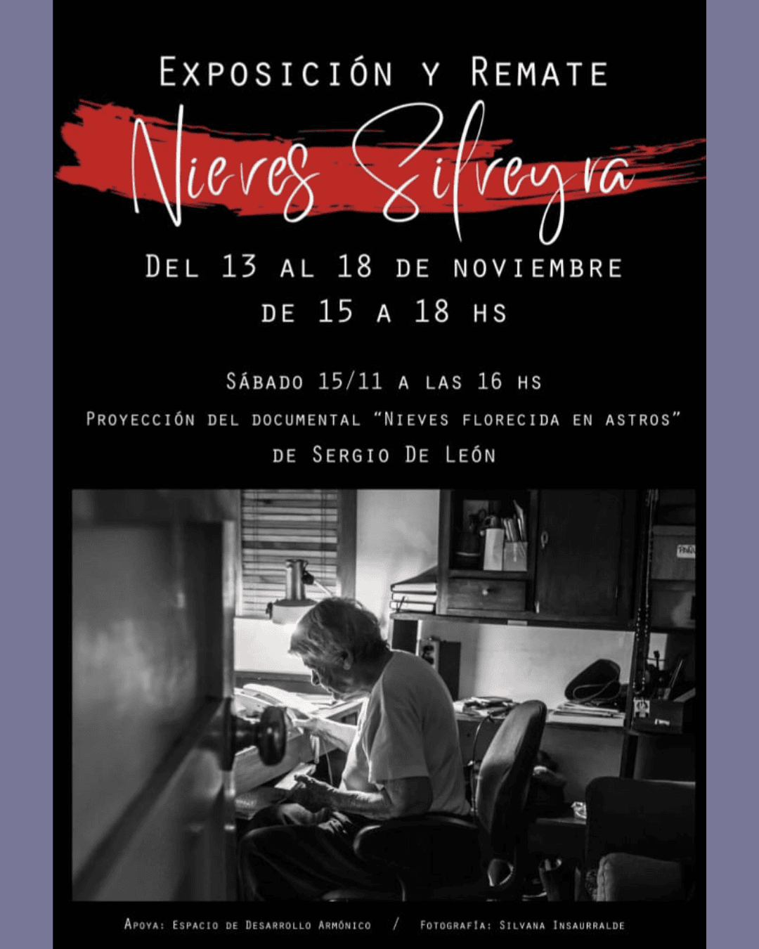 NIEVES SILVEYRA – EXPOSICIÓN Y REMATE