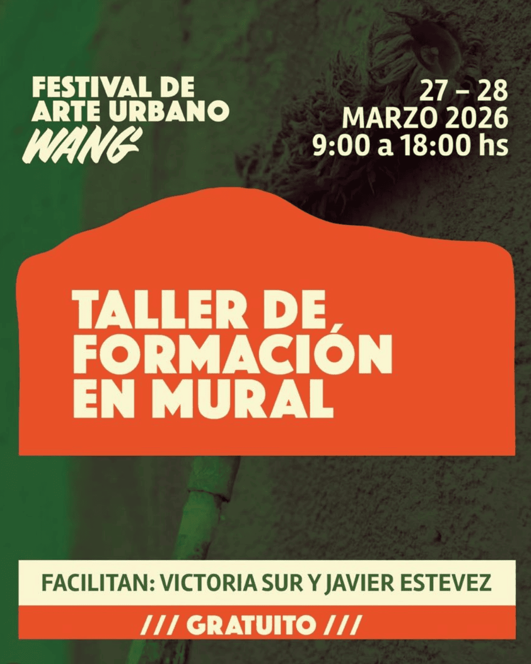 Convocatoria abierta – Taller de Formación en Mural | Festival WANG 2026