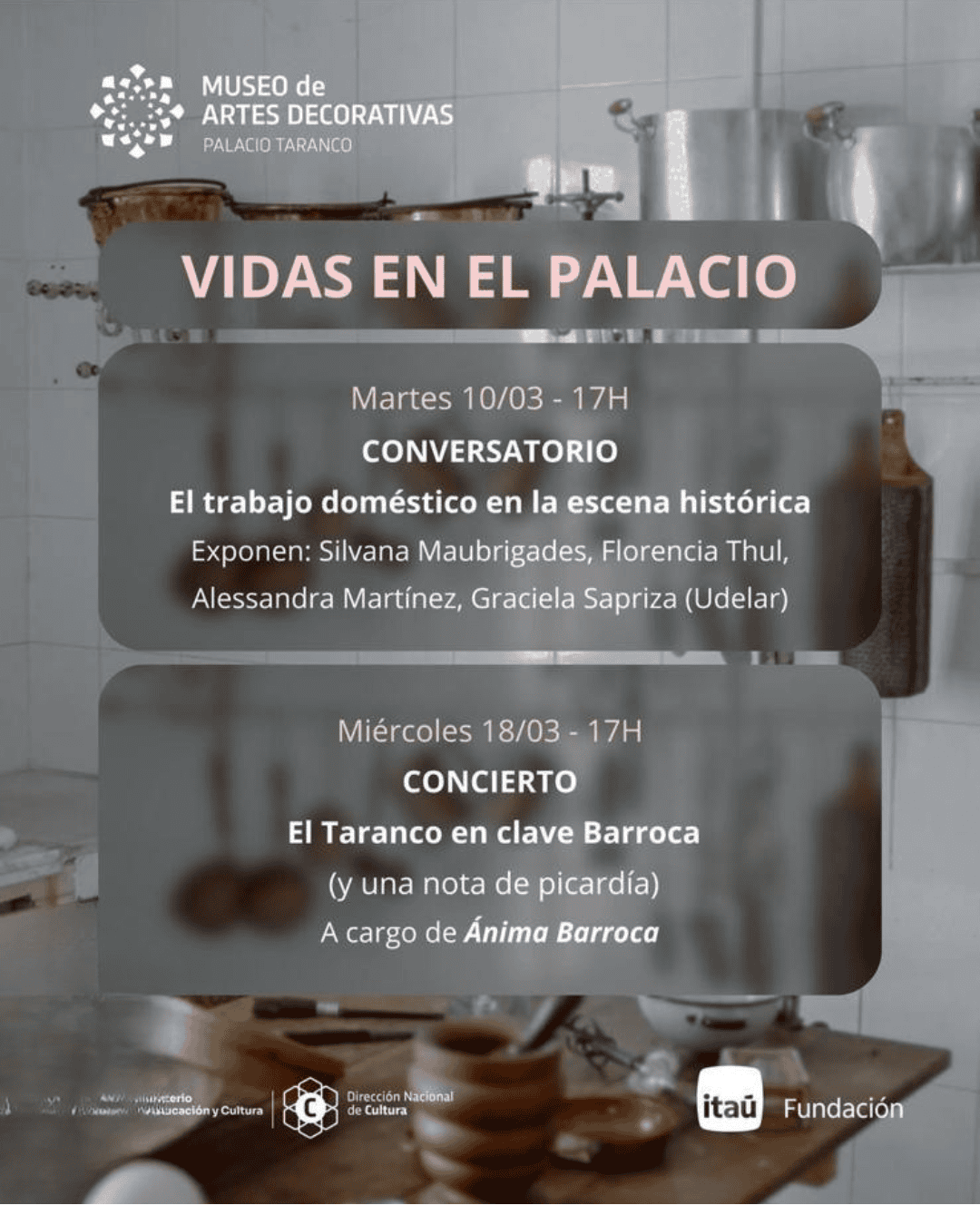 Museo de Artes Decorativas | Palacio Taranco | Conversatorio: El trabajo doméstico en la escena histórica