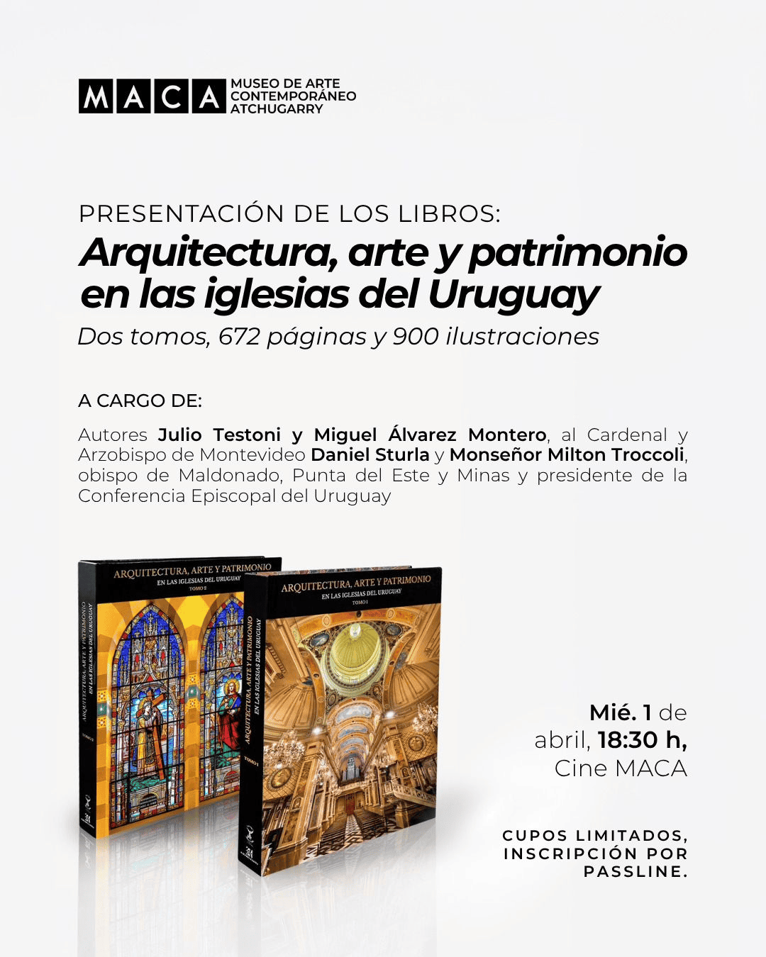  MACA | Presentación de “Arquitectura, Arte y Patrimonio en las iglesias del Uruguay”