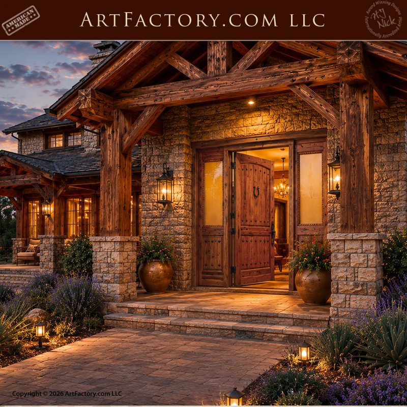 Western Elegance and Fortress Strength - WD1685 - ArtFactory.com