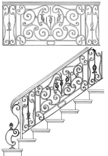 Steel stair Case Design 3