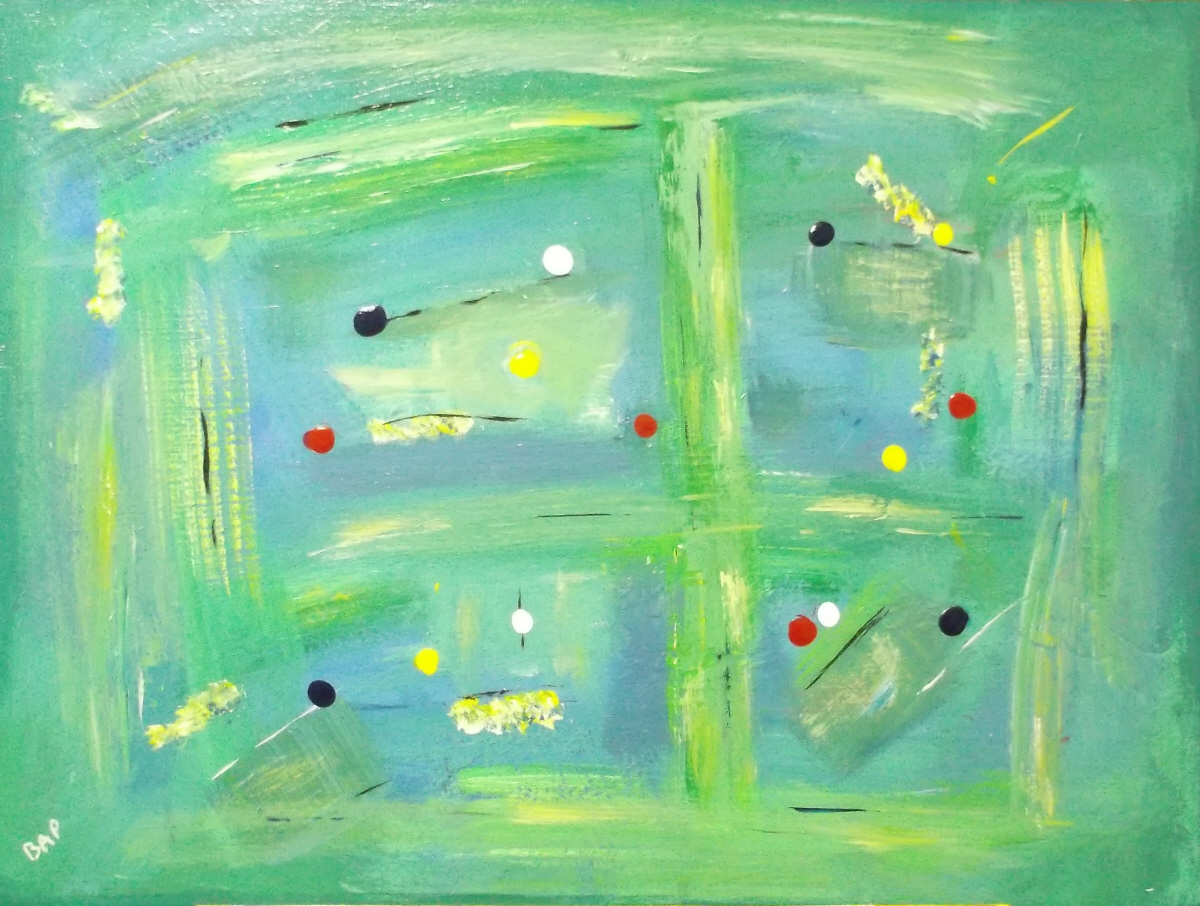Seeking Balance acrylic abstract painting