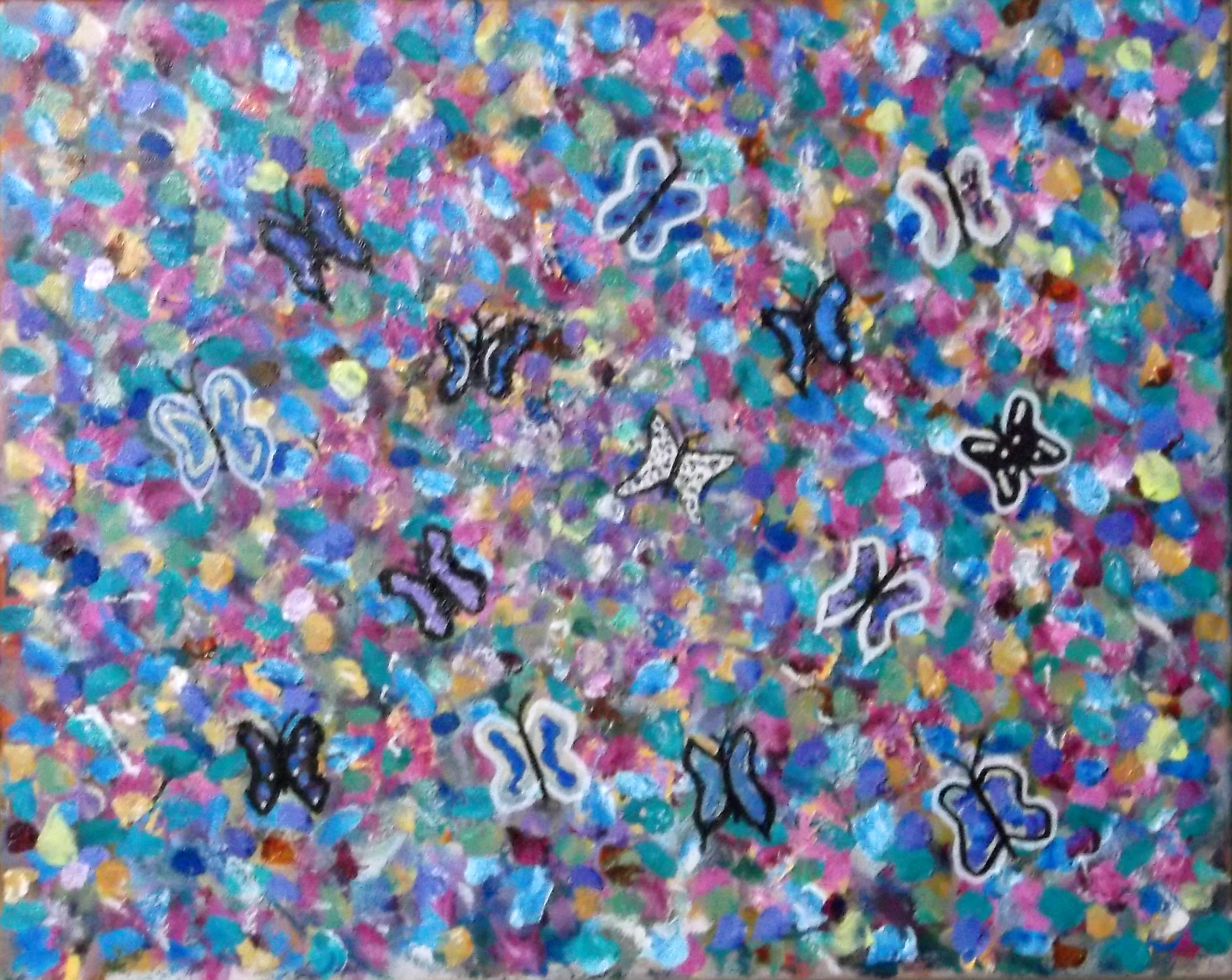 Colorful abstract butterflies
