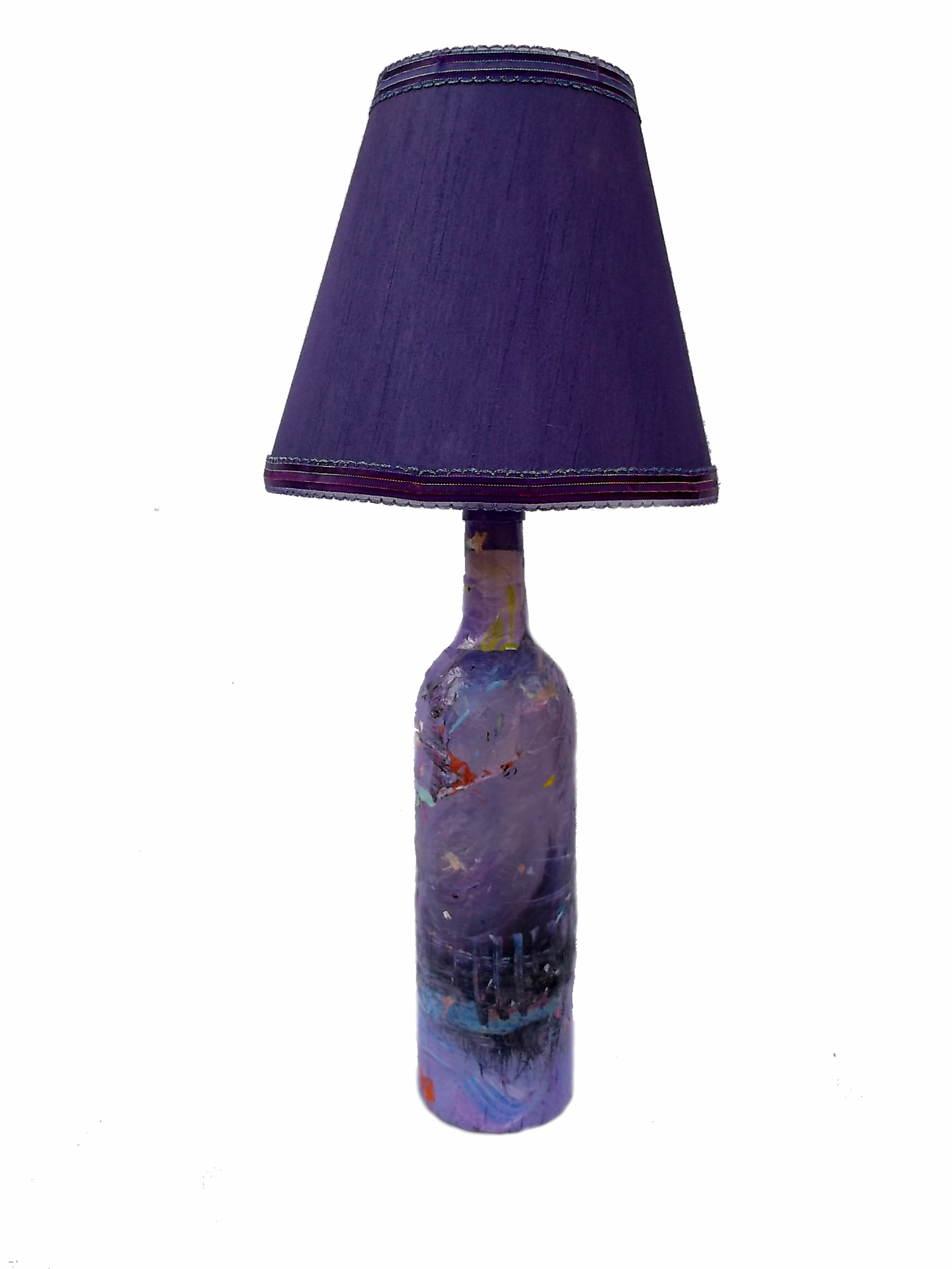 Purple Acrylic Skins Lamp by Pimm Creations