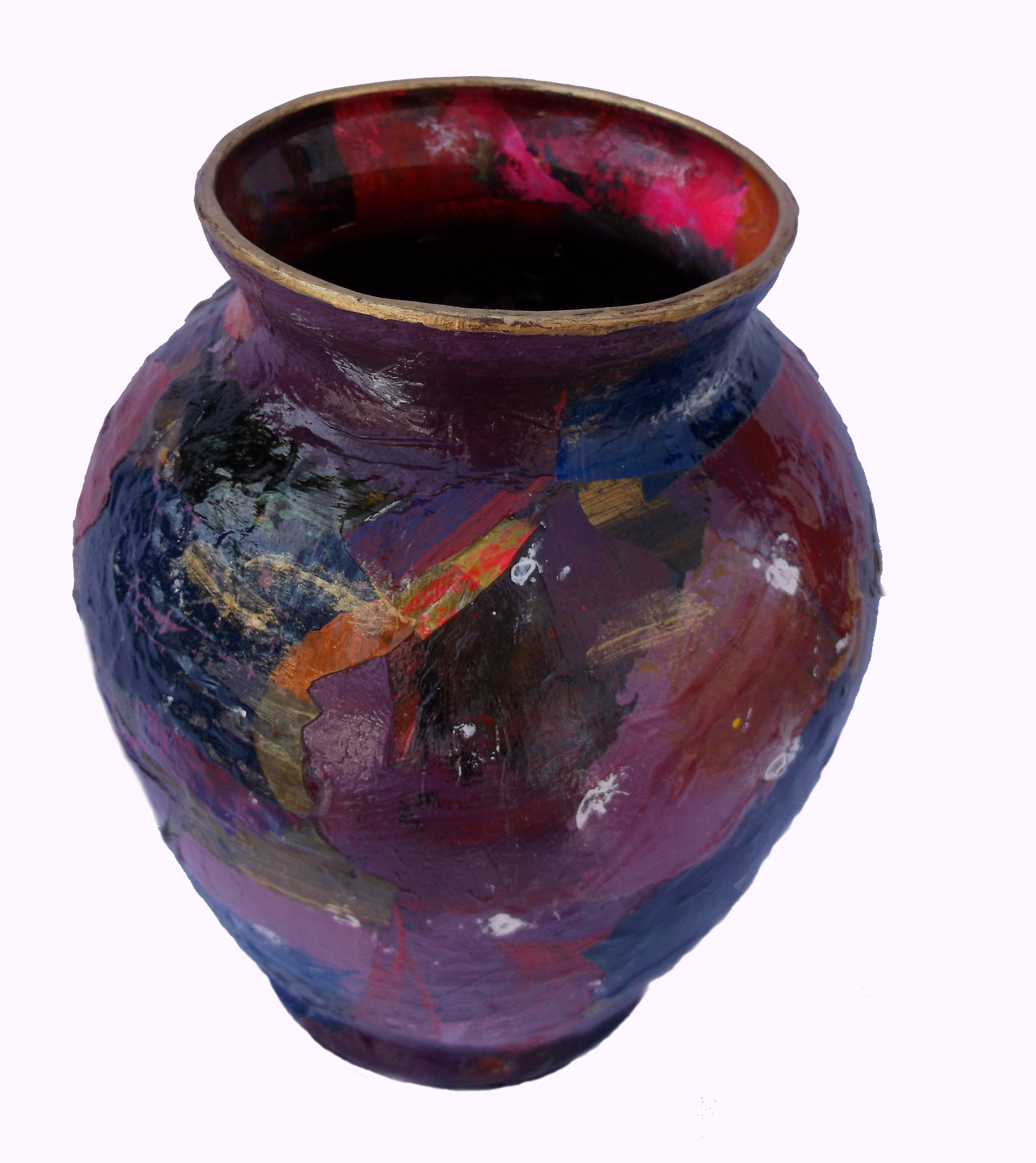 Purple Acrylic Skins Vase