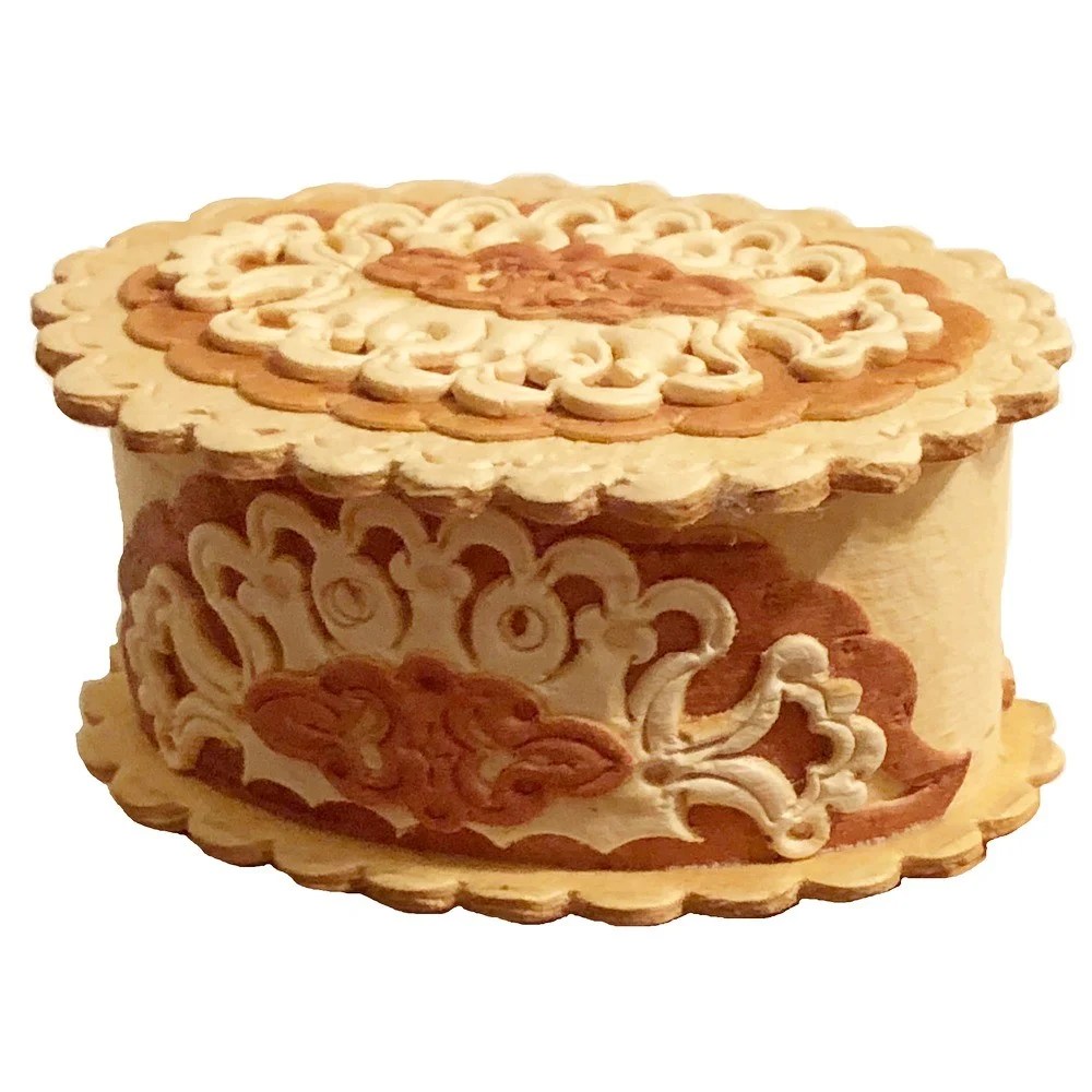 Birch Bark Lacy Jewelry Box - Unique Art and Craft Gallery