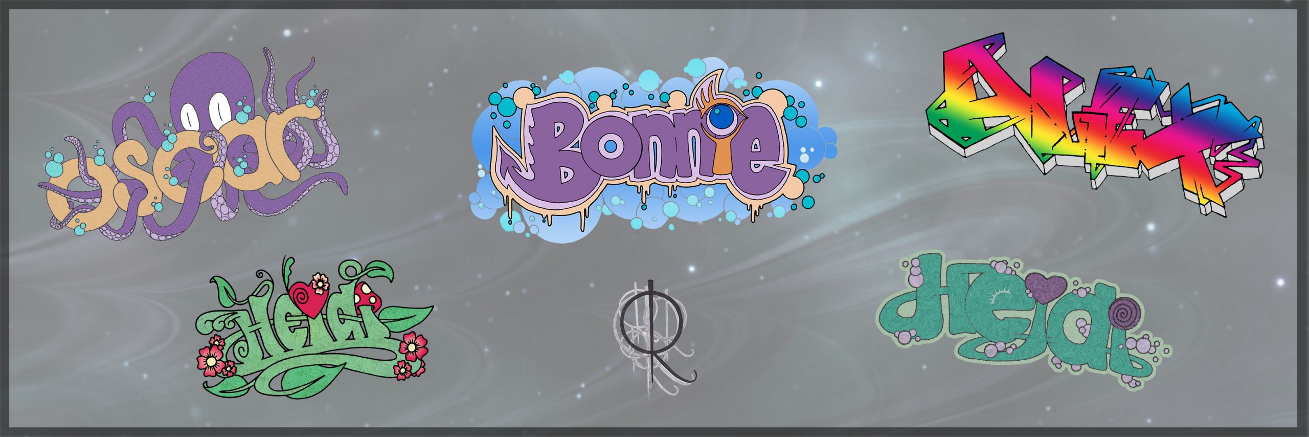 Unique, custom name designs