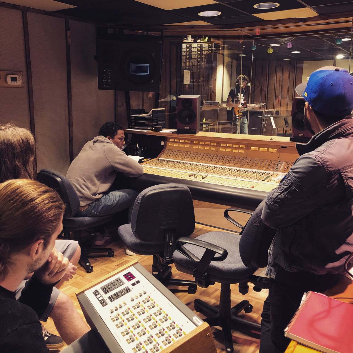 Recording session in the Artickle music production studio