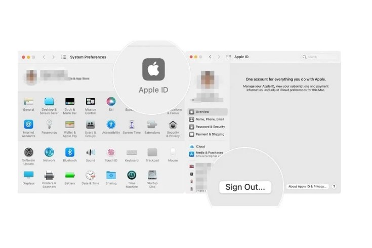 Sign Out All Accounts From MacBook