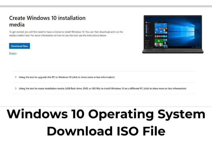 Windows 10 Operating System Download ISO File