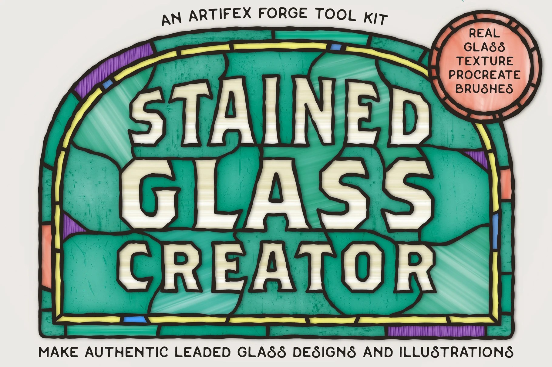 Mosaic Patterns - Stained Glass Patterns, Brushes, And Textures Package For Procreate